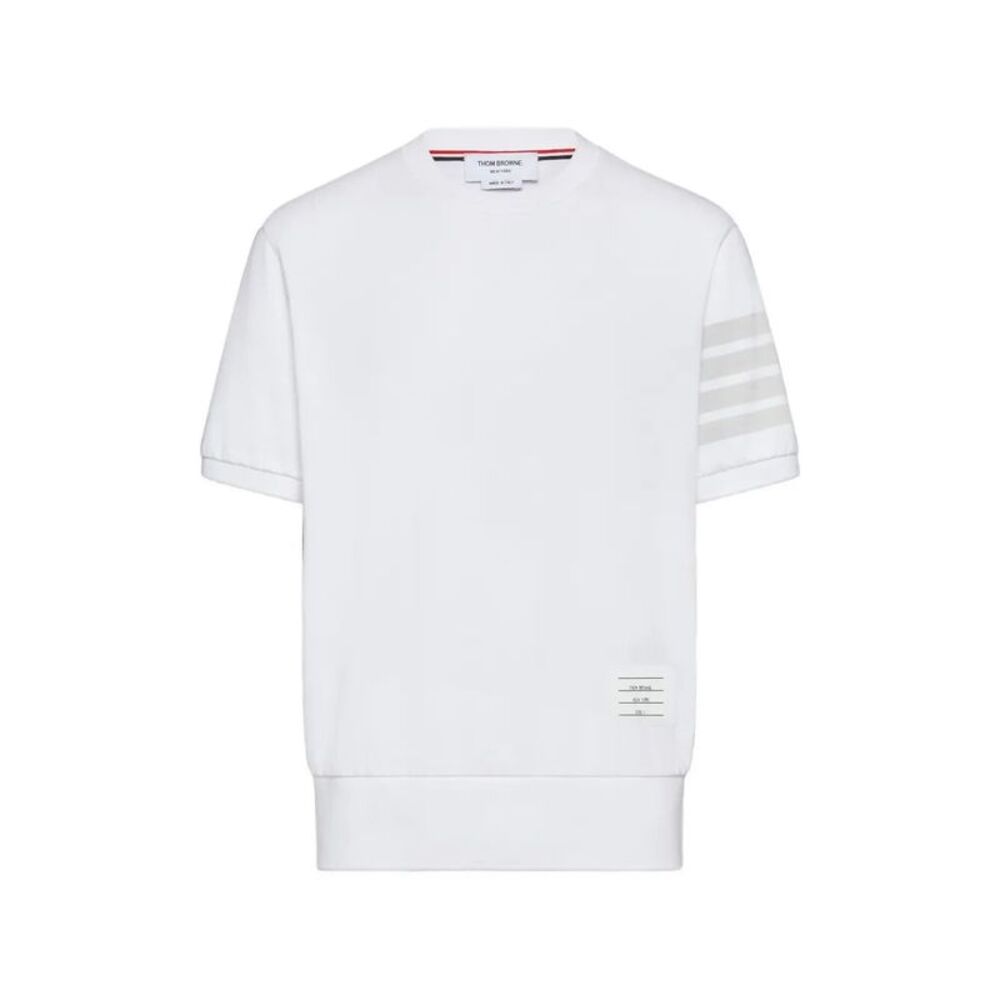 Thom Browne Men Cotton Jersey 4-Bar T-Shirt